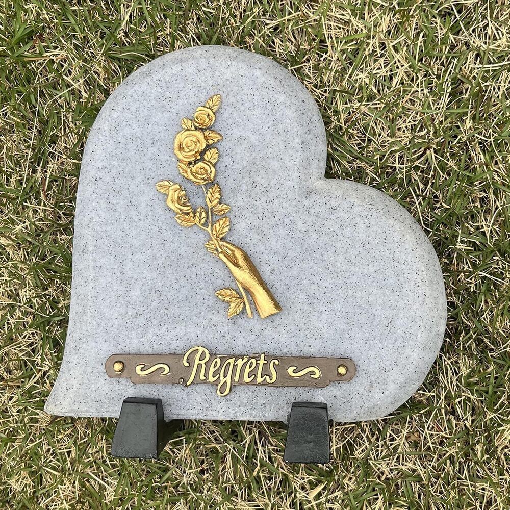 7437 Heart Memorial Stone Garden, in Memory of Loved Ones Garden Stones